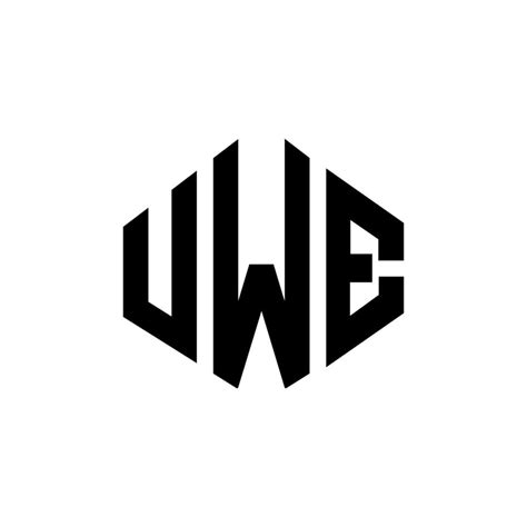 Dise O De Logotipo De Letra Uwe Con Forma De Pol Gono Uwe Pol Gono Y