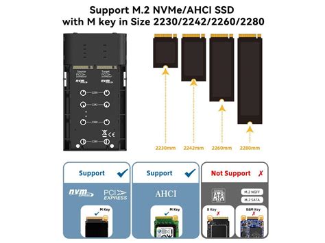 Maiwo M Nvme Cloner Dual Bay Nvme Docking Station Usb C To Nvme Ssd