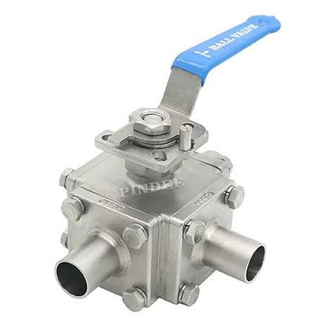 Ss Sanitary Full Cavity Seat Way High Purity Welded Ball Valve