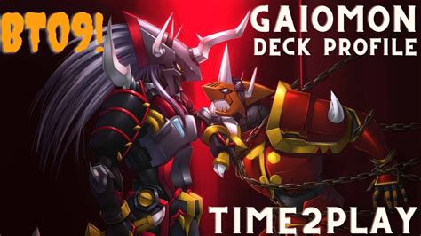 Digimon TCG Gaiomon Deck Profile Digimon Bt09 Time2play YouTube