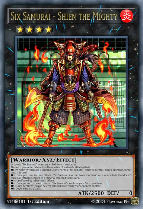 Some Six Samurai Xyz Monsters Rcustomyugioh