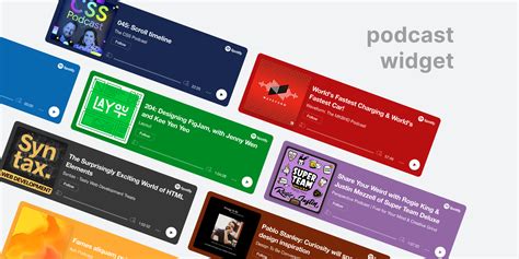 Spotify Podcast Widget | Figma