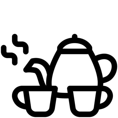 Tea Set Free Vector Icons Designed By Fjstudio Vector Icon Design