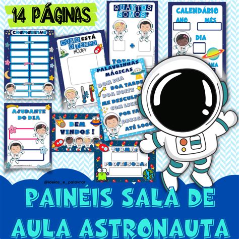 Pain Is Decora O De Sala De Aula Tema Astronauta Para Educa O