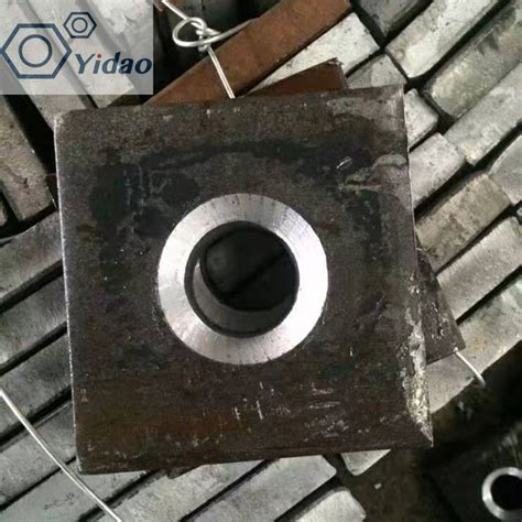 Finished Rolled Threaded Steel Fittings Steel Plate Anchor Iron Plate