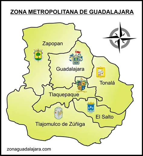 Guadalajara Jalisco Mexico Mapa