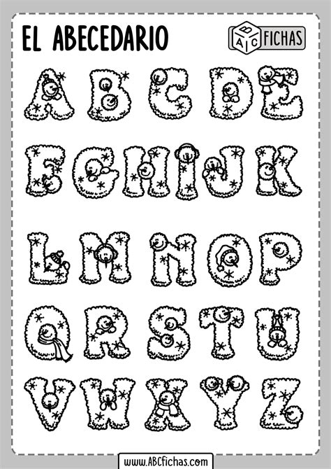 Las Letras Abecedario ABC Fichas