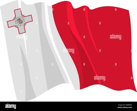 Political Waving Flag Of Malta Stock Vector Image And Art Alamy