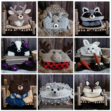 Crochet Hooded Moose Blanket Mjs Off The Hook Designs