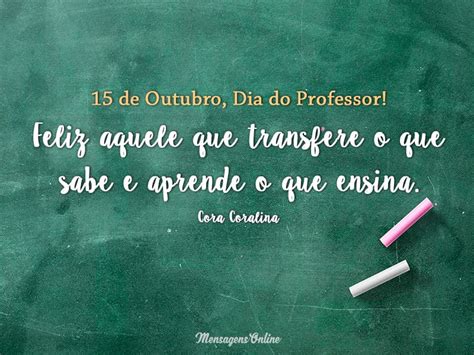 De Outubro Dia Do Professor Frases Dia Do Professor