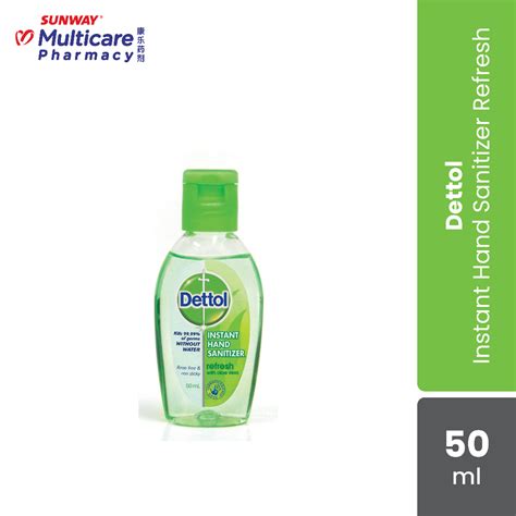 Dettol Instant Hand Sanitizer Refresh 50ml Shopee Malaysia