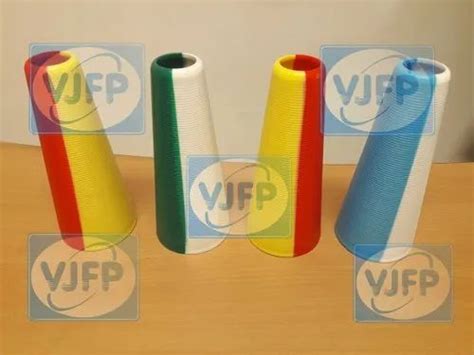 Plastic Solid Cones For Textile Industry Size Degree Degree At