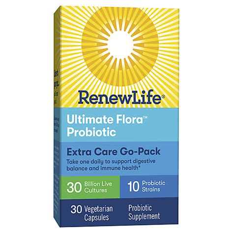 Renew Life Extra Care Ultimate Flora Probiotic 30 Ct Health And Personal Care Quality Foods