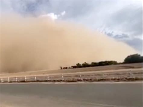 Photos Show ‘blinding Choking Dust Storm Consuming Southern