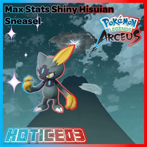 Pokemon Legends Arceus Shiny Hisuian Sneasel Max Stats Etsy Australia