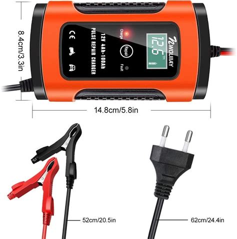 NWOUIIAY ZYX J10 DIGITÁLNÍ INTELIGENTNÍ NABÍJEČKA AUTOBATERIÍ 12V Aukro