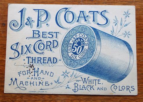 7 Old Antique Assorted Advertising Trade Cards Merrick J And P Coats M D