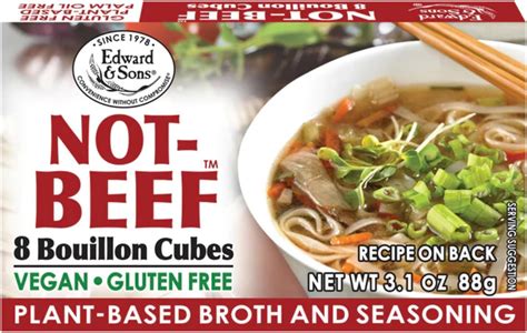 Edward And Son S Vegan Beef Bouillon Cubes Vegan Broth Cubes Gluten Free No Trans