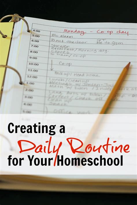 Creating A Daily Routine For Your Homeschool Life As Mom