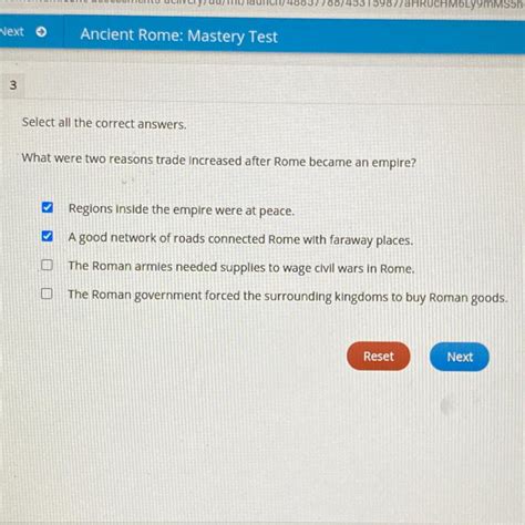 Select All The Correct Answers What Were Two Reasons Trade Increased