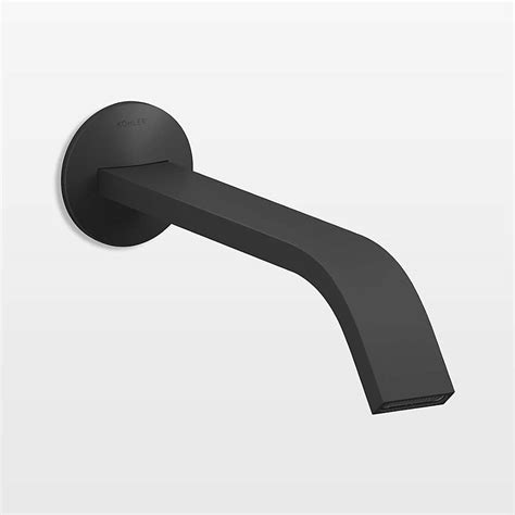 Kohler Components Black Wall-Mounted Bathroom Sink Faucet and Handles ...