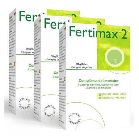 Lot De 3 Fertimax Complément Alimentaire Pour Booster Fertilité