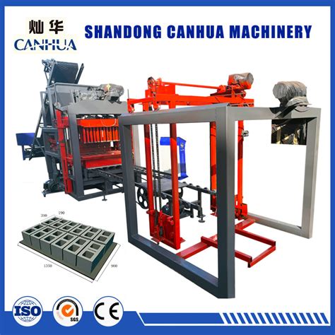 Concrete Block Machinery Brick Machine Qt 4 25 Wood Pallet Block Making