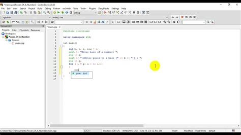 C Program To Find Power Of A Number Using For Loop YouTube
