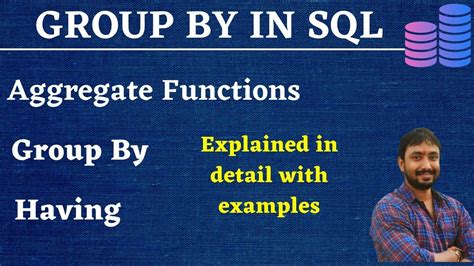 Group By And Having Clause In Sql Aggregate Functions In Sql Sql