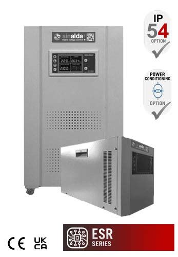 Esr Single Phase Static Voltage Stabilizers Sinalda Uk