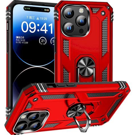 Mobigear Armor Ring Coque Apple iPhone 15 Pro Max Coque arrière Rigide