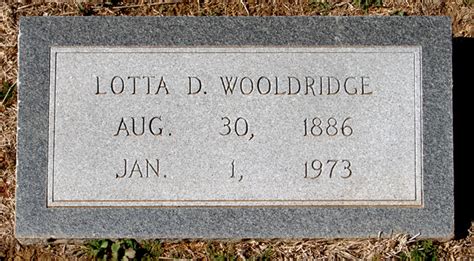 Lotta Dibrell Wooldridge 1886 1973 Mémorial Find a Grave