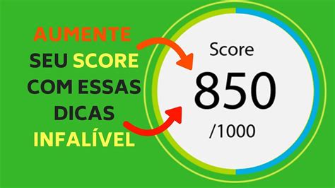 Dicas INFALÍVEL Para Conseguir AUMENTAR O SCORE YouTube