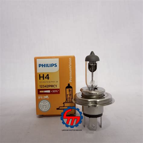 Jual BOHLAM H4 Lampu Halogen 12V 60 55W P43T 38 Philips 12342PRC1