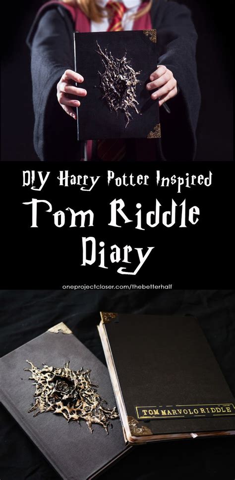 How To Make Tom Riddles Diary From Harry Potter Tom Riddle Harry