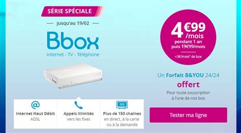 Série Spéciale La Bbox Standard à 7 99 mois pendant 12 mois Série