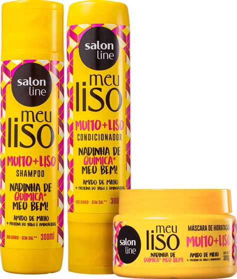 Kit Salon Line Meu Liso Muito Liso Trio Beleza Na Web