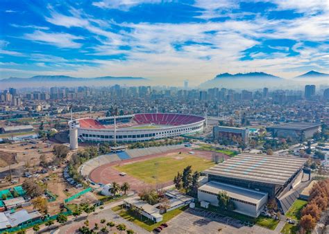 Fotografía Aerea Del Estadio Nacional En Chile