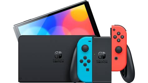 Nintendo Switch Oled Model Neon Blue Neon Red Set Refurbished