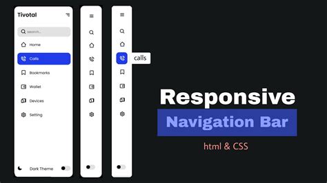 Responsive Sidebar Menu Using Html CSS And JavaScript Web