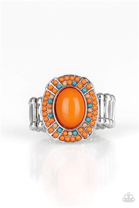 Paparazzi Colorfully Rustic Orange Ring