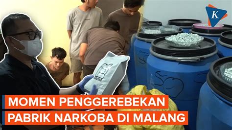 Detik Detik Penggerebekan Pabrik Narkoba Di Malang Youtube