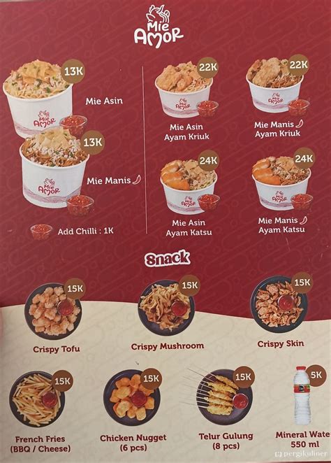 Selalu Diperbarui Menu Mie Amor Rungkut Surabaya