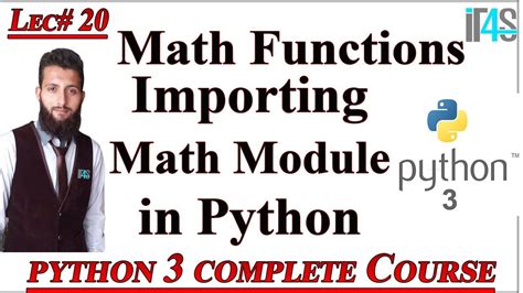 Python Tutorial In Urdu Hindi Math Functions In Python And