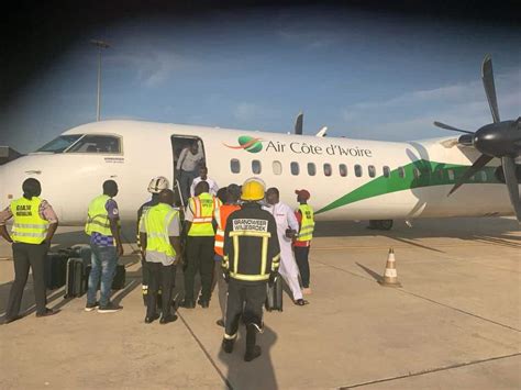 Air Côte d Ivoire De Havilland Canada DHC 8 400 carrying Gambian