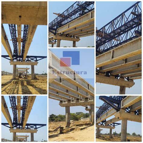 Rectangular Prefab T Girder Beam Launcher Equipment For