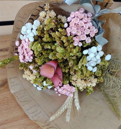 Buque Flores Desidratadas Rosa Nude Elo Produtos Especiais