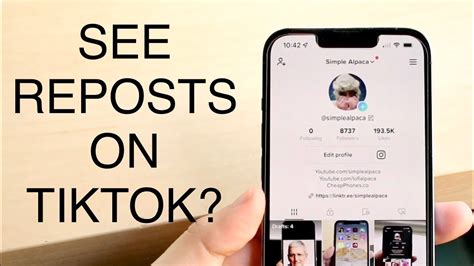 Can You See Your Reposts On Tiktok Youtube