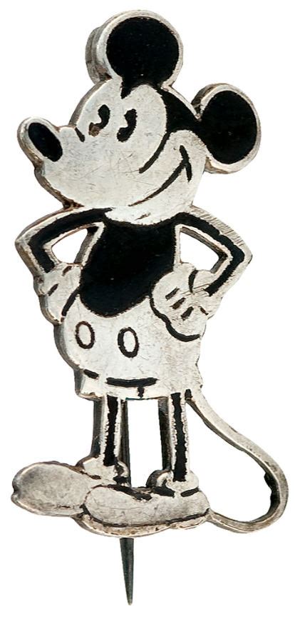 Hake S Mickey Mouse Early S Silver Plated Pin By London