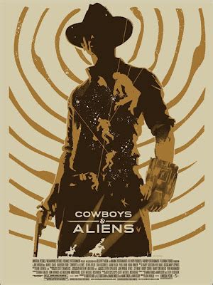 INSIDE THE ROCK POSTER FRAME BLOG: Cowboys and Aliens Movie Poster Friday with Daniel Danger ...